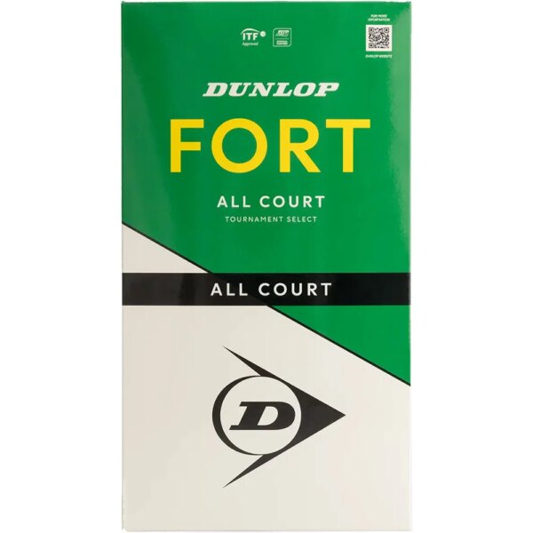 Dunlop-Dunlop-Fort-All-Court-2x4er-PET-gelb Dunlop - Dunlop Fort All Court 2x4er PET
