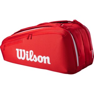 Wilson - Wilson Super Tour Red 9 Pack Tennistasche rot