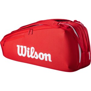 Wilson - Wilson Super Tour Red 6 Pack Tennistasche rot