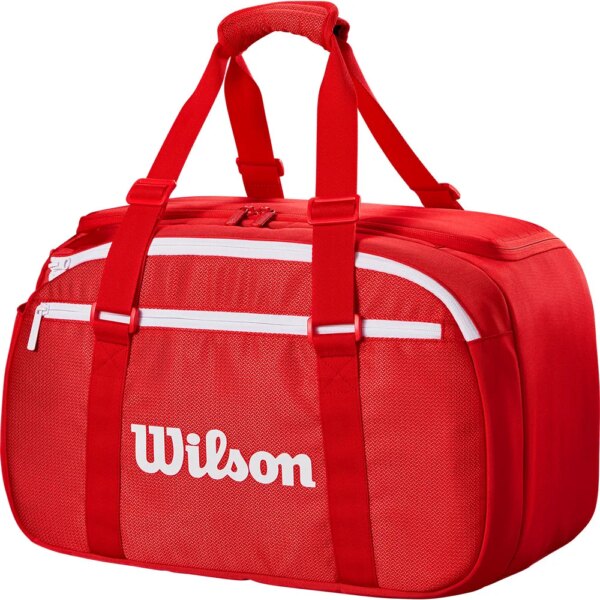 Wilson-Wilson-Super-Tour-Red-Small-Duffle-Tennistasche-rot-rot Wilson - Wilson Super Tour Red Small Duffle Tennistasche rot