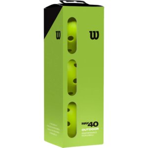 Wilson - Wilson MAX 40 Outdoor Pickle Ball 3er Pack grün