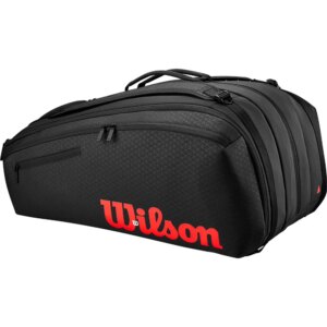 Wilson - Wilson Clash V3 Super Tour 15 Pack Tennistasche für 15 Schläger schwarz