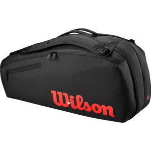 Wilson - Wilson Clash V3 Super Tour 6 Pack Tennistasche schwarz