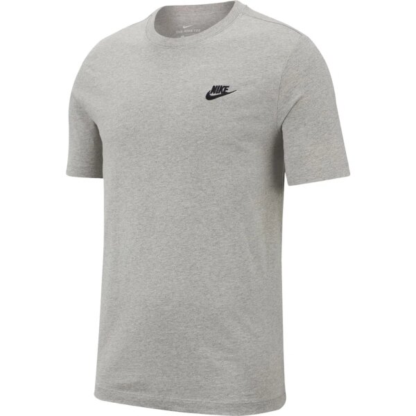Nike-Nike-Sportswear-Club-T-Shirt-dk-grey-grau Nike - Nike Sportswear Club T-Shirt dk grey