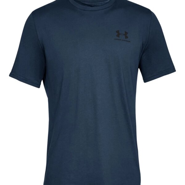 Under-Armour-Sportstyle-T-Shirt-mit-Logo-academy-blau Under - Armour Sportstyle T-Shirt mit Logo academy