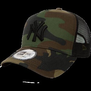 New - Era Camo 9FORTY® A-Frame Trucker Cap new york yankees green med