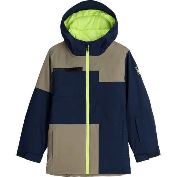 Spyder-Spyder-Nederland-Skijacke-Kinder-desert-taupe-blau Spyder - Spyder Nederland Skijacke Kinder desert taupe