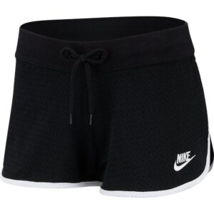 Nike - Nike Sportswear Heritage Mesh Trainingsshorts schwarz weiß