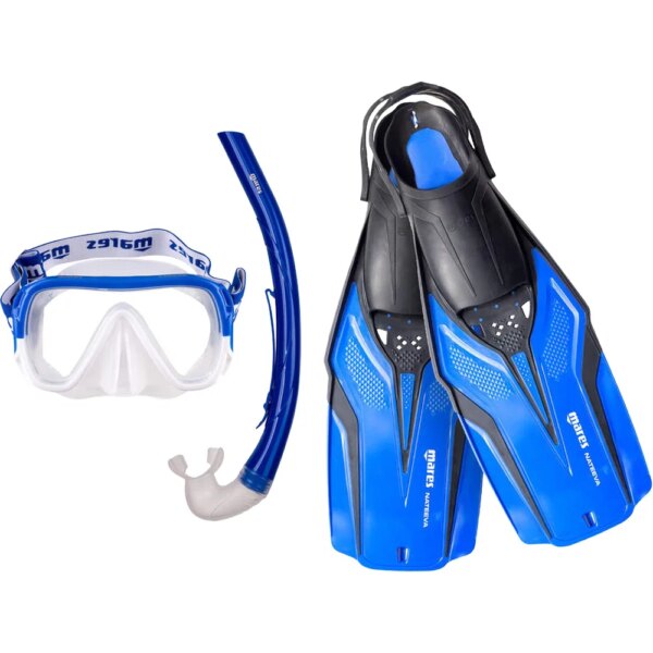 Mares-Mares-Nateeva-Keewee-Schnorchelset-blau-blau Mares - Mares Nateeva Keewee Schnorchelset blau