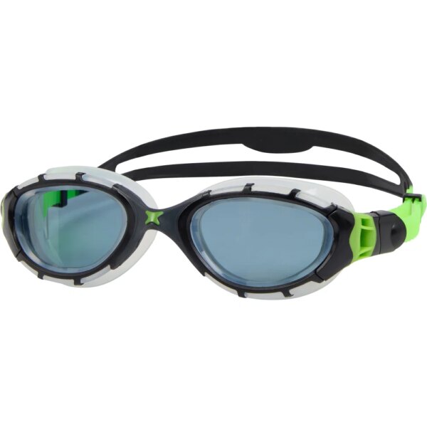 Zoggs-Zoggs-Predator-Flex-Schwimmbrille-black-green-tint-smoke-schwarz Zoggs - Zoggs Predator Flex Schwimmbrille black grey tint smoke
