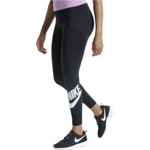 Nike - Nike Sportswear Essential Leggings schwarz weiß