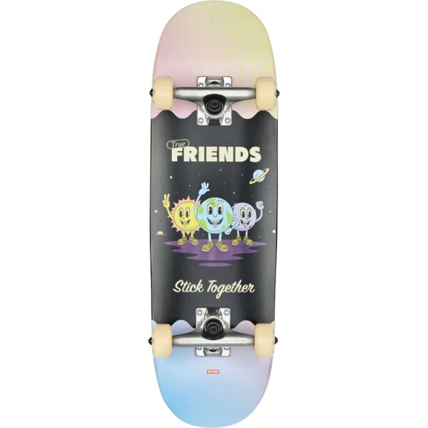 Globe-Globe-Grip-95-Mini-Wide-7.9-Skateboard-Kinder-true-friends-schwarz Globe - Globe Grip 95 Mini Wide 7.9” Skateboard Kinder true friends