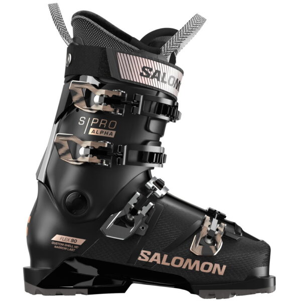 Salomon-SPRO-Alpha-90-W-GripWalk®Alpin-Skischuhe-schwarz-schwarz Salomon - Salomon S/PRO Alpha 90 W GripWalk® schwarz