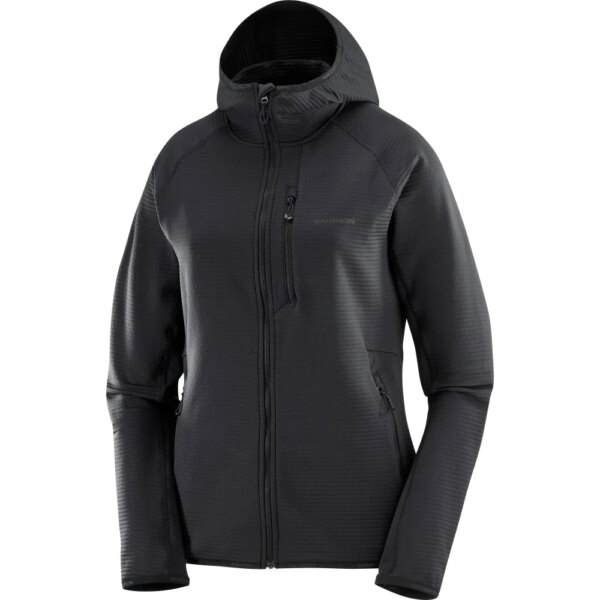 Salomon-Salomon-Essential-Lightwarm-HD-Midlayerjacke-schwarz-schwarz Salomon - Salomon Essential Lightwarm HD Midlayerjacke schwarz