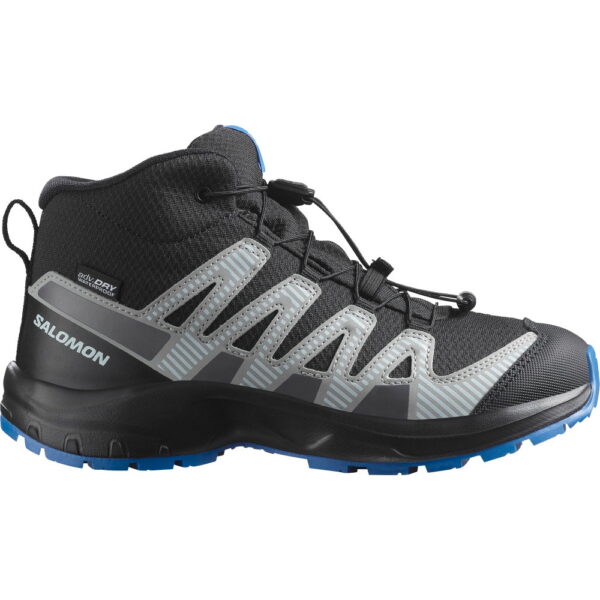 Salomon-XA-Pro-V8-Mid-WP-Wanderschuhe-Kinder-schwarz-schwarz Salomon - Salomon XA Pro V8 Mid WP Wanderschuhe Kinder schwarz