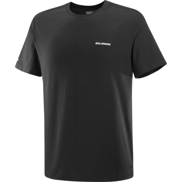 Salomon-Salomon-Logo-Regular-T-Shirt-schwarz-schwarz Salomon - Salomon Logo Regular T-Shirt schwarz