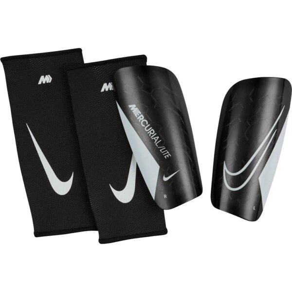 Nike-Nike-Mercurial-Lite-Schienbeinschoner-schwarz-schwarz Nike - Nike Mercurial Lite Schienbeinschoner schwarz