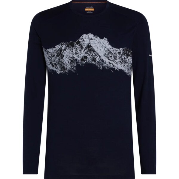 Icebreaker-Icebreaker-200-Oasis-Crewe-Remarkable-Longsleeve-midnight-navy-blau Icebreaker - Icebreaker 200 Oasis Crewe Remarkable Longsleeve midnight navy