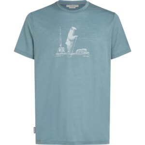 Icebreaker - Icebreaker Merino 150 Tech Lite Polar Paddle T-Shirt blue ash