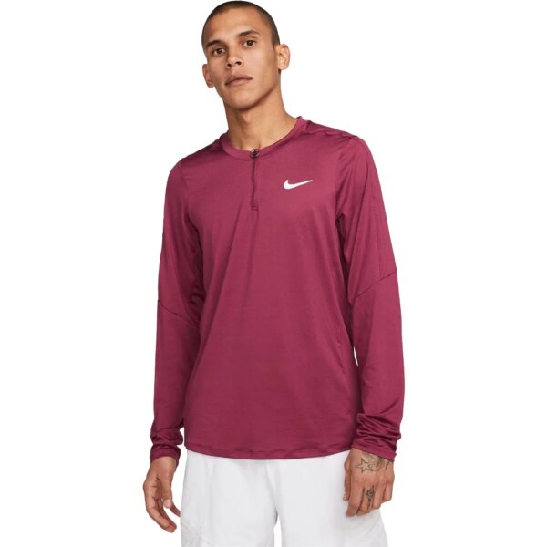 Nike-Nike-Court-Dri-Fit-Advantage-Tennisshirt-rosewood-rot Nike - Nike Court Dri-Fit Advantage Tennisshirt rosewood