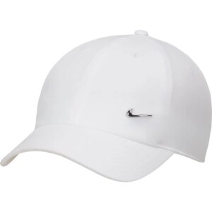Nike - Nike Dri-Fit Club Unstructured Metall Swoosh Cap white