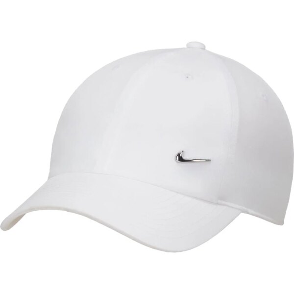 Nike-Nike-Dri-Fit-Club-Unstructured-Metall-Swoosh-Cap-white-weiss Nike - Nike Dri-Fit Club Unstructured Metall Swoosh Cap white
