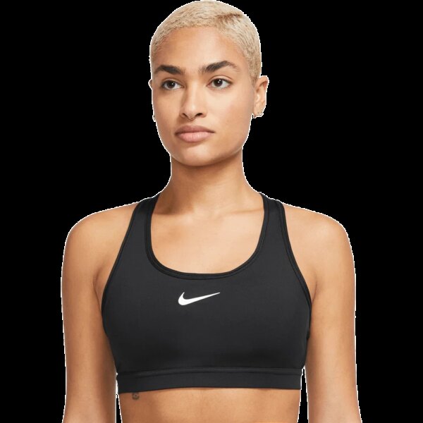 Nike-Nike-Swoosh-Medium-Support-Sport-BH-schwarz-schwarz Nike - Nike Swoosh Medium Support Sport BH schwarz