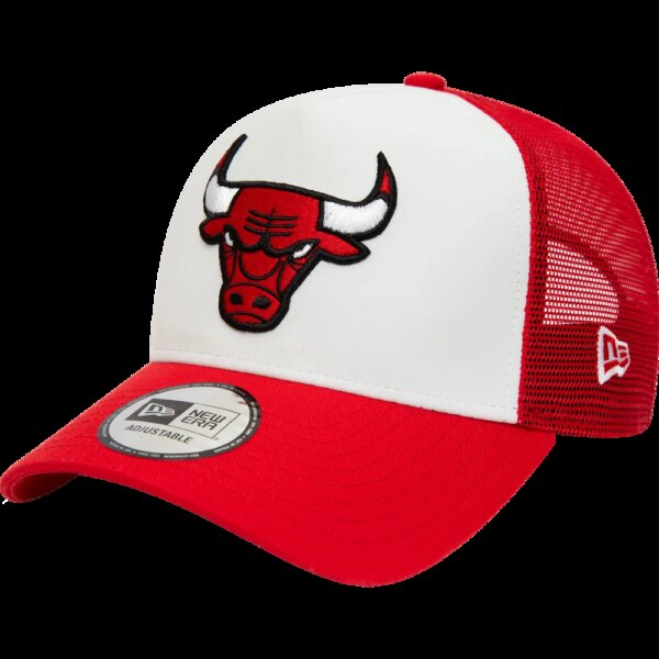 New-Era-Chicago-Bulls-A-Frame-Trucker-Cap-open-misc-rot New - Era Chicago Bulls A-Frame Trucker Cap open misc