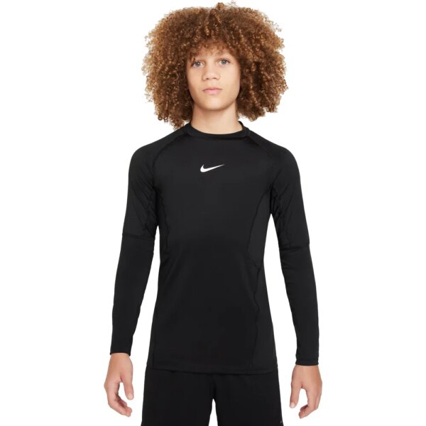 Nike-Nike-Pro-Big-Dri-Fit-Longsleeve-Jungen-schwarz-schwarz Nike - Nike Pro Big Dri-Fit Longsleeve Jungen schwarz