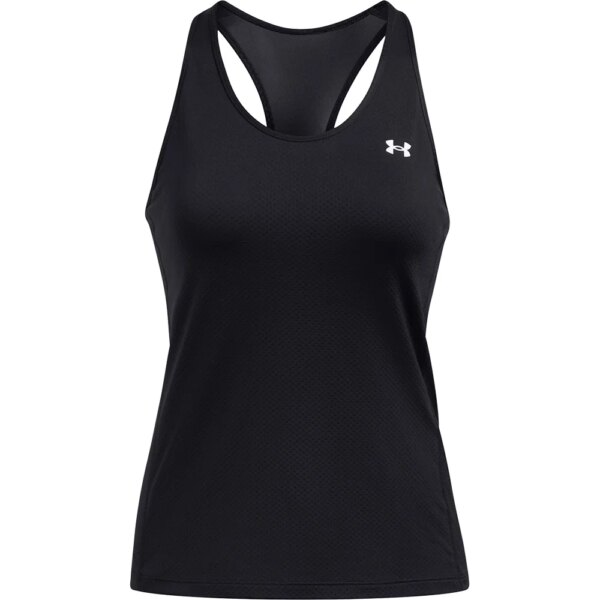 Under-Armour-Tech-Mesh-Racer-Tanktop-schwarz-schwarz Under - Armour Tech Mesh Racer Tanktop schwarz