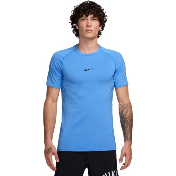 Nike-Nike-Pro-Dri-Fit-Slim-T-Shirt-university-blue-blau Nike - Nike Pro Dri-Fit Slim T-Shirt university blue