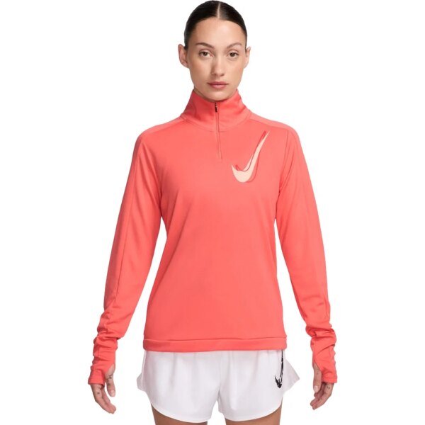 Nike - Nike Swoosh 1/2 Zip Longsleeve magic ember