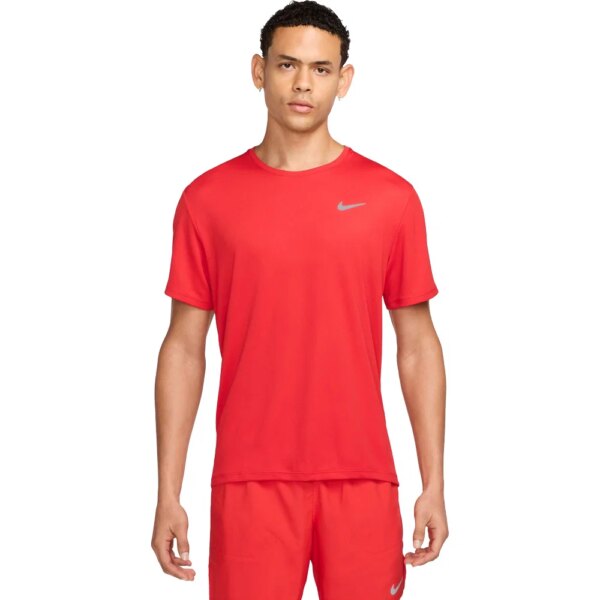Nike-Nike-Dri-Fit-UV-T-Shirt-university-red-rot Nike - Nike Dri-Fit UV T-Shirt university red