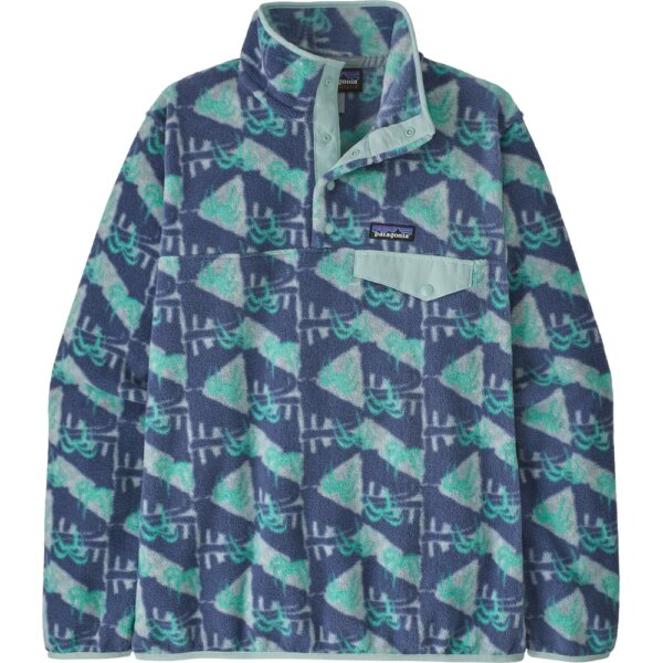 Patagonia-Patagonia-LW-Synch-Snap-T-Pullover-jaguar-geo-blau Patagonia - Patagonia LW Synch Snap-T Pullover jaguar geo