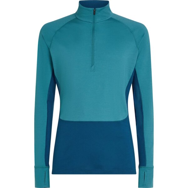 Icebreaker-Icebreaker-Merino-200-ZoneKnit™-Half-Zip-Longsleeve-atlantis-blau Icebreaker - Icebreaker Merino 200 ZoneKnit™ Half-Zip Longsleeve atlantis
