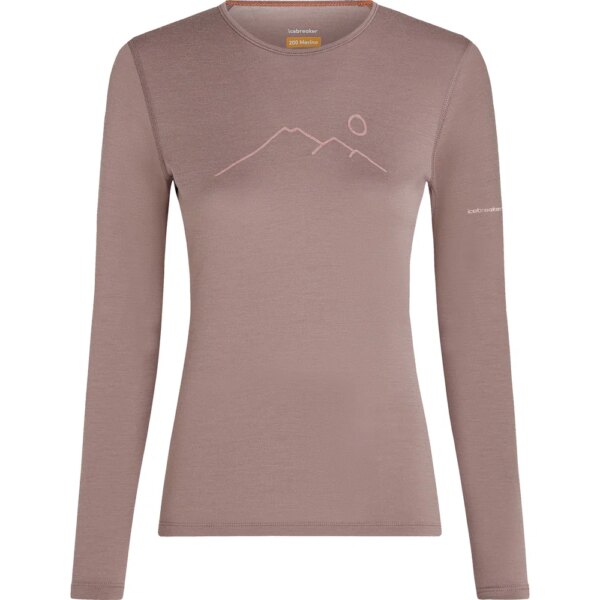 Icebreaker-Icebreaker-Merino-200-OasisCrewe-Rainer-Ridge-Longsleeve-summit-rosapink Icebreaker - Icebreaker Merino 200 OasisCrewe Rainer Ridge Longsleeve summit