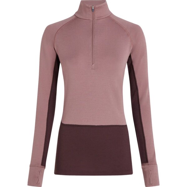 Icebreaker-Icebreaker-Merino-260-ZoneKnit™-Half-Zip-Longsleeve-java-rosapink Icebreaker - Icebreaker Merino 260 ZoneKnit™ Half-Zip Longsleeve java