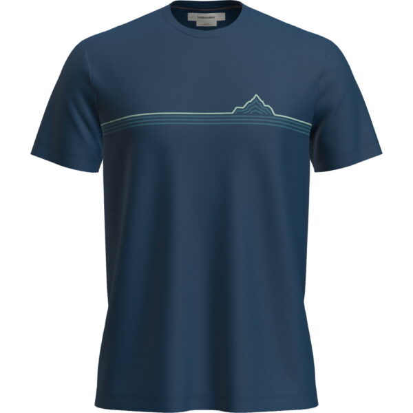 ON-Sportartikel-blau Icebreaker - Icebreaker Merino 150 Tech Lite Range Stripes T-Shirt atlantis
