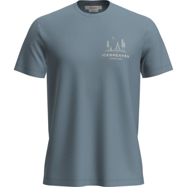 Icebreaker-Icebreaker-Merino-150-Tech-Lite-Peaceful-Pass-T-Shirt-flint-blue-blau Icebreaker - Icebreaker Merino 150 Tech Lite Peaceful Pass T-Shirt flint blue