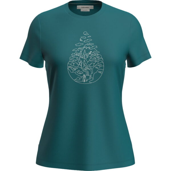 ON-Sportartikel-gruen Icebreaker - Icebreaker Merino 150 Tech Lite Hike Path T-Shirt tidal teal