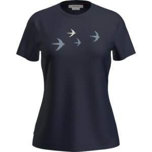 Icebreaker - Icebreaker Merino 150 Tech Lite Bird Transit T-Shirt midnight navy