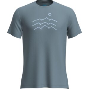 Icebreaker - Icebreaker Merino 125 Sphere Across The Peaks T-Shirt flint blue