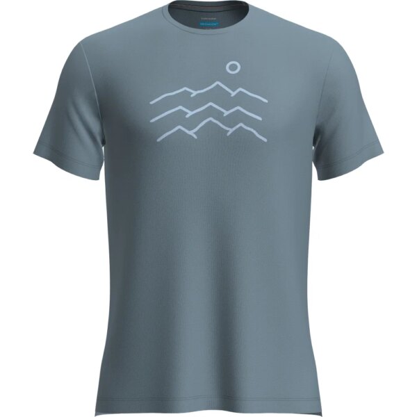 Icebreaker-Icebreaker-Merino-125-Sphere-Across-The-Peaks-T-Shirt-flint-blue-blau Icebreaker - Icebreaker Merino 125 Sphere Across The Peaks T-Shirt flint blue