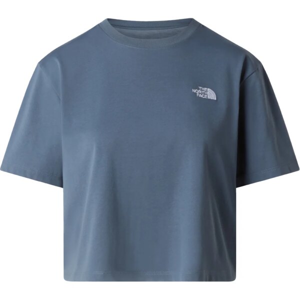 The-North-Face®-Evolution-Simple-Dome-Crop-T-Shirt-granite-grey-blau The - North Face® Evolution Simple Dome Crop T-Shirt granite grey