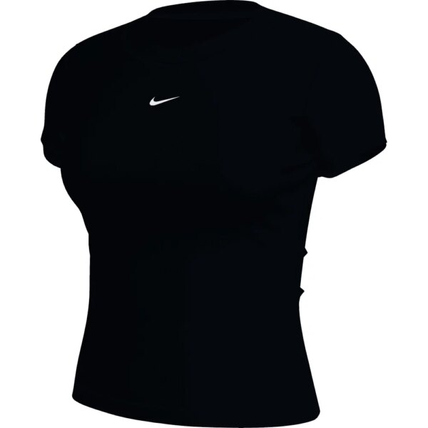 Nike-Nike-Sportswear-Geripptes-T-Shirt-schwarz-schwarz Nike - Nike Sportswear Geripptes T-Shirt schwarz
