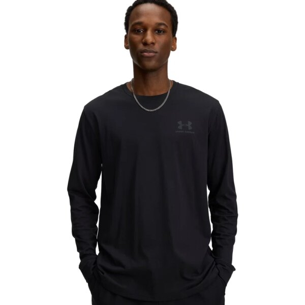 Under-Armour-Sportstyle-Left-Chest-schwarz-schwarz Under - Armour Sportstyle Left Chest schwarz