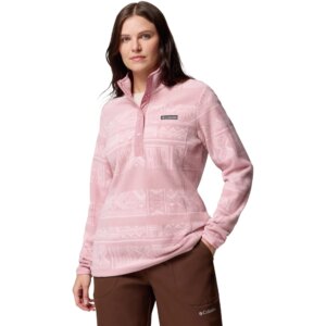 Columbia - Columbia Benton Springs™ Printed 1/2 Snap Fleece Pullover eraser pink