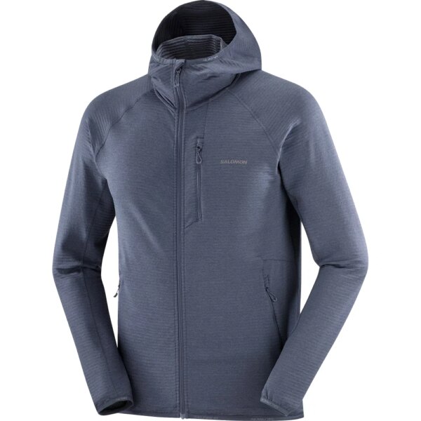 Salomon - Salomon Essential Lightwarm Hoodie blue nights
