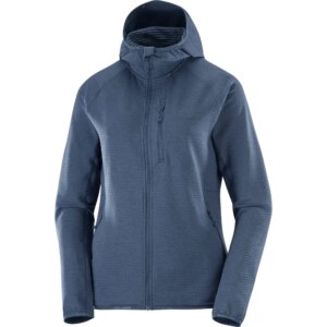 Salomon - Salomon Essential Lightwarm Fleece Hoodie blue nights