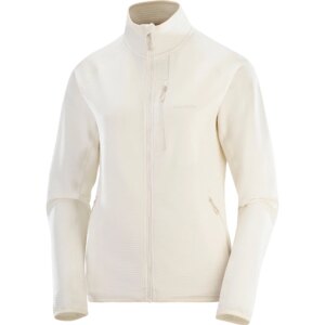 Salomon - Salomon Essential Lightwarm Fleecejacke whisper white